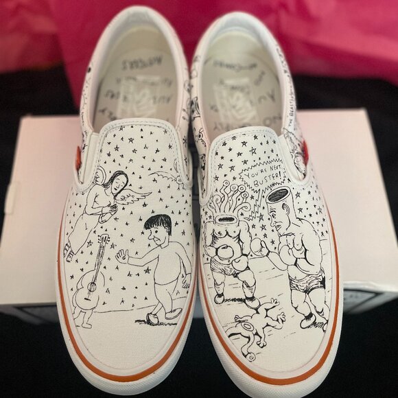 Never Worn Vans x No-Comply x Daniel Johnston size 12 Slip Ons